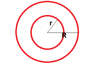EXERCÍCIOS RESOLVIDOS SOBRE ÁREA DE COROA CIRCULAR