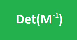 DETERMINANTE DA MATRIZ INVERSA
